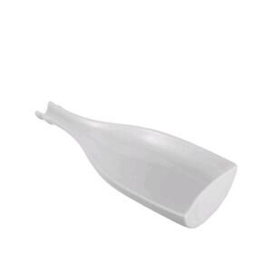 Unique Wine Bottle Shape Ceramic Serving Platter for Appetizers and Cold Dishes